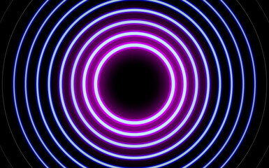 Neon glowing lines, magic energy space light concept, abstract background wallpaper design