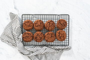 Double chocolate chip cookies