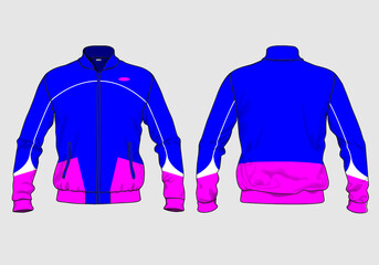 retro vintage windbreaker hoodie jacket template © Ronillo