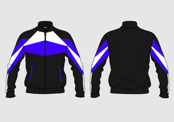 retro vintage windbreaker hoodie jacket template © Ronillo