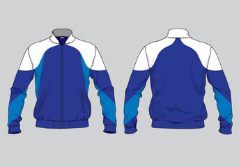 retro vintage windbreaker hoodie jacket template © Ronillo