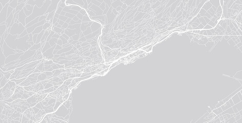 Obraz premium Urban vector city map of Neuchatel, Switzerland, Europe