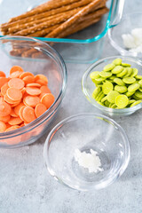 Carrot Chocolate Covered Pretzels