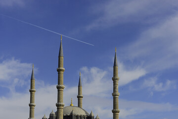 Selimiye Mosque in Edirne Turkey .