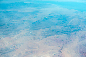 Fototapeta premium Tourism in Egypt and Africa view on a desert sands, vacation and travelling concept