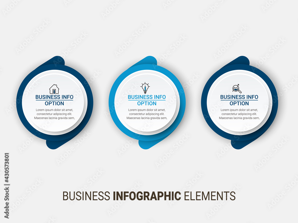Poster business data visualization. simple infographic design template. abstract vector illustration.