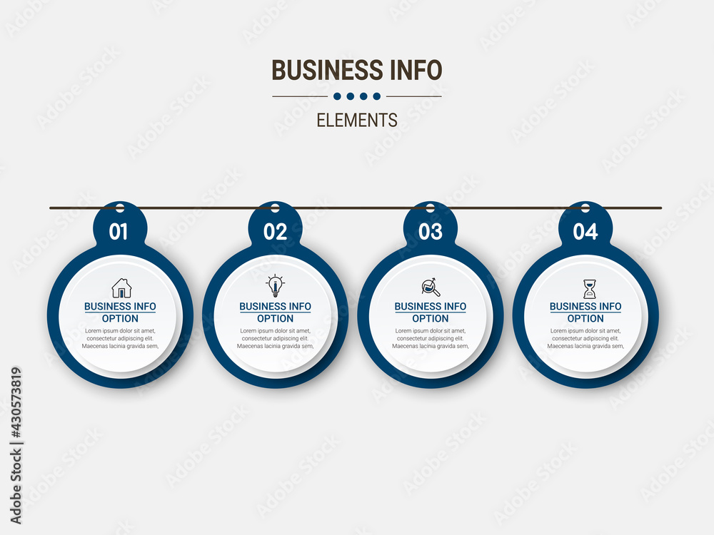 Poster business data visualization. simple infographic design template. abstract vector illustration.