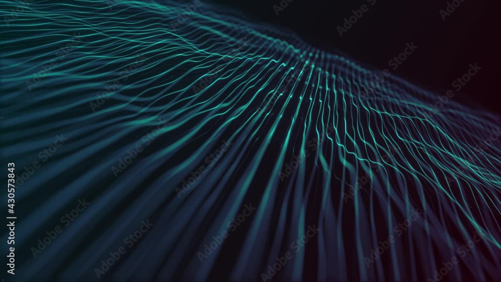 Poster abstract waving lines fx minimal background loop/ 4k animation of an abstract background with minima