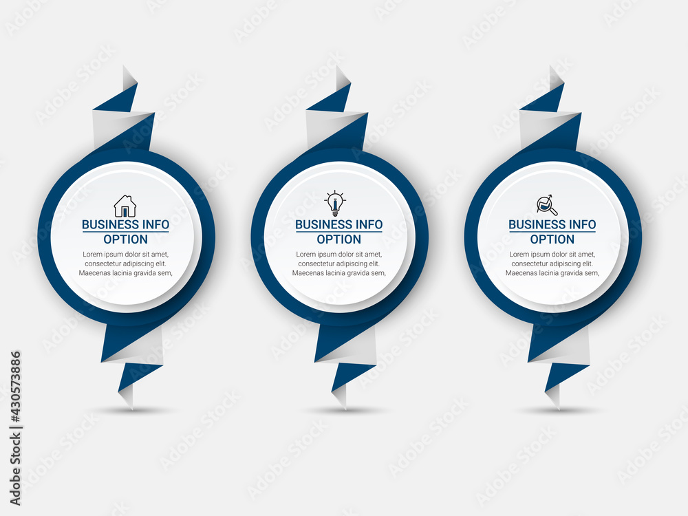 Poster business data visualization. simple infographic design template. abstract vector illustration.