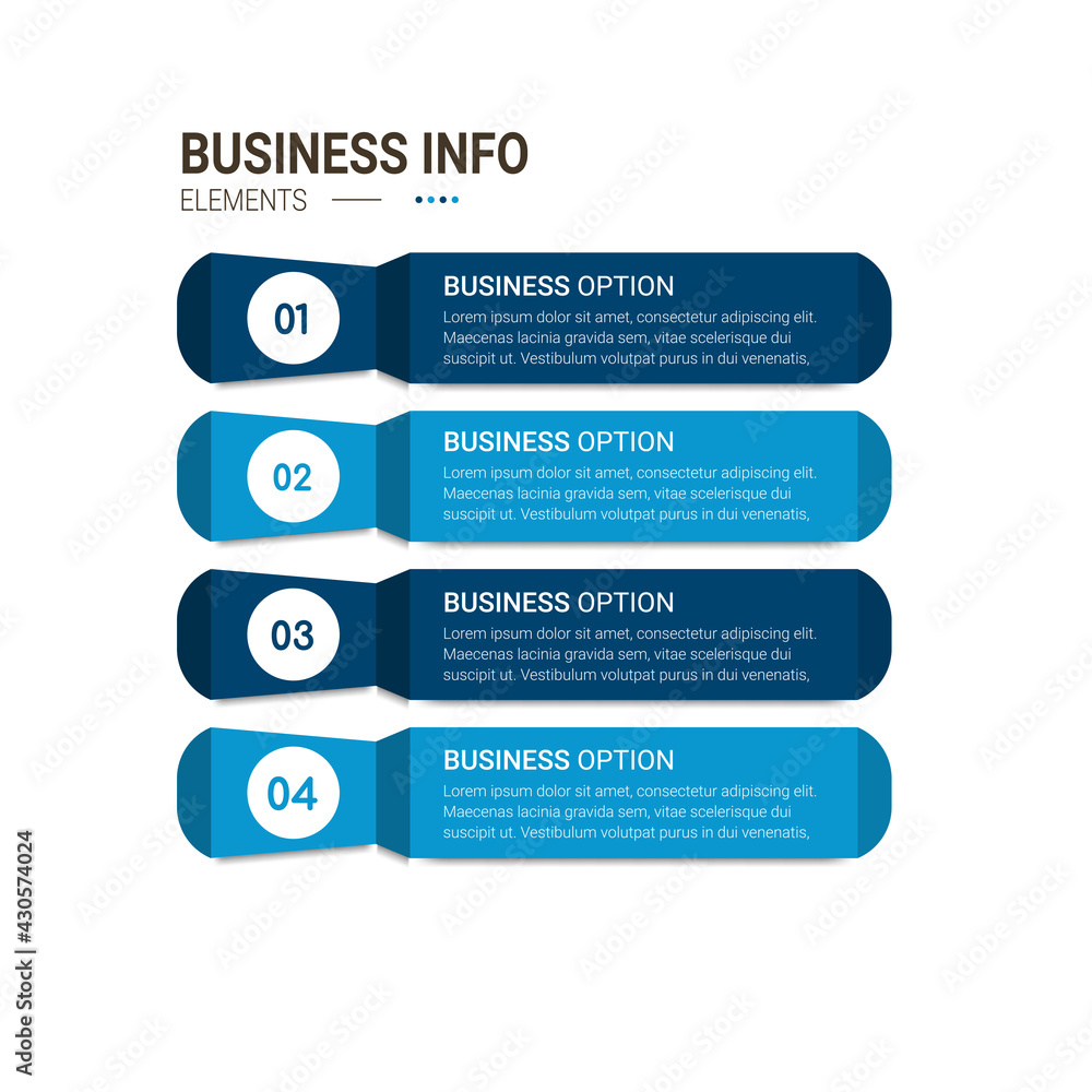 Aufkleber business data visualization. simple infographic design template. abstract vector illustration.