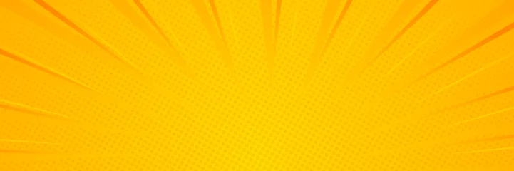 Fototapeten Rays background. Pop art style. Yellow retro background. Vector © 123levit