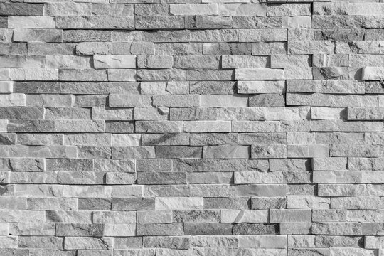Mur de briquettes de pierre