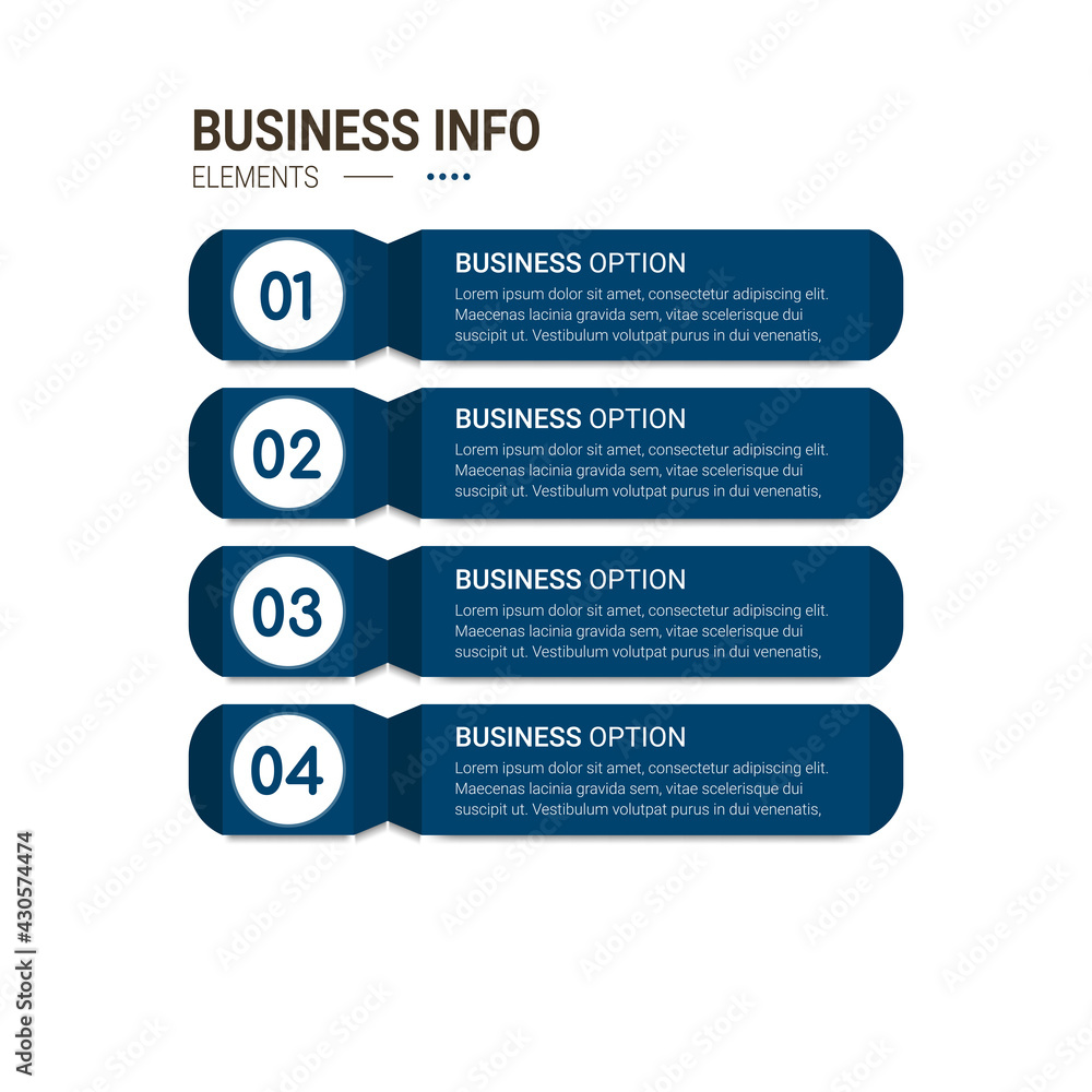 Poster business data visualization. simple infographic design template. abstract vector illustration.