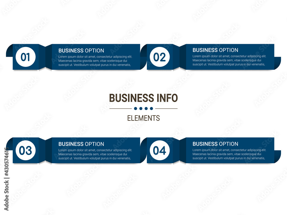Poster business data visualization. simple infographic design template. abstract vector illustration.