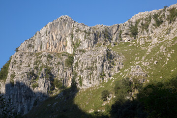 Fototapeta na wymiar Hills of Busampiro Peaks; Lierganes; Cantabria