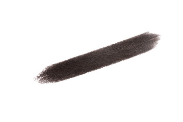 Black eyeshadows daub smear isolated on the white background.