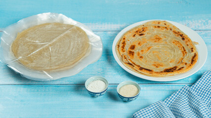 frozen paratha with cooked paratha Pakistan and India food