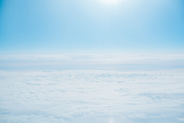 View on a sky and cloud, vacation and travelling concept