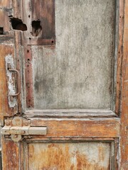 spanish antique and dirty wood door