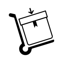 Box delivery logistics package icon