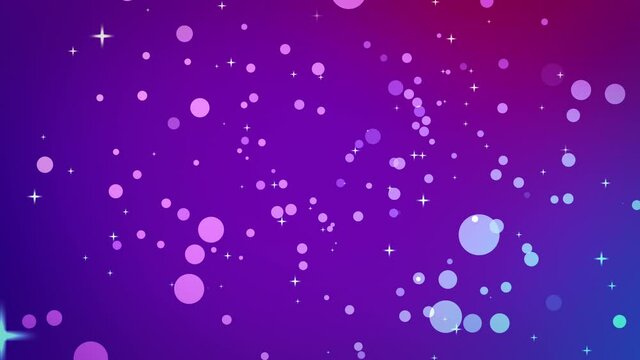 Abstract motion background with colorful gradient circles. Animation of seamless loop. bubbles 4k stock footage. live Wallpaper, screensaver, presentation, banner. Particles move fast and fly.