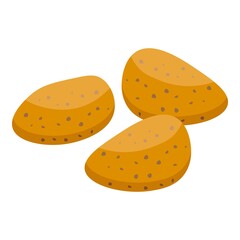 Fresh potatoes icon. Isometric of Fresh potatoes vector icon for web design isolated on white background