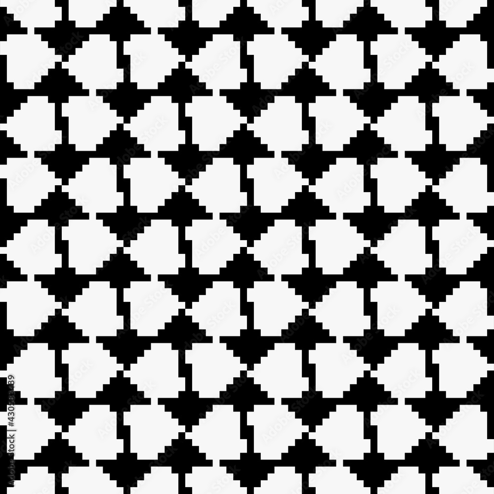 Aufkleber pixel aeeows pattern. vector and same arrows ornament.