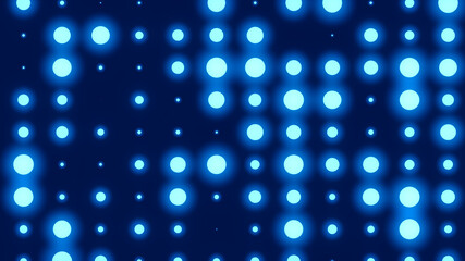 Dot  white blue pattern screen led light gradient texture background. Abstract  technology big data digital background. 3d rendering.