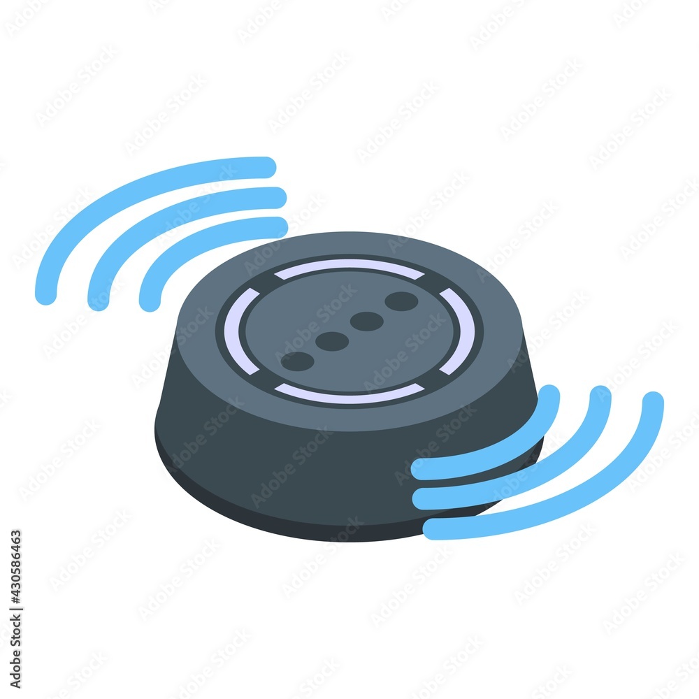 Poster record speech recognition icon. isometric of record speech recognition vector icon for web design is