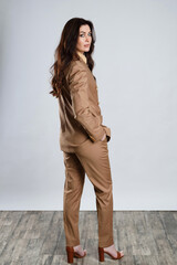 woman holding hand in pocket