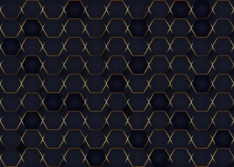 Fototapeta premium Modern luxury background with golden pattern