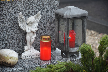 Details eines Friedhofes in Österreich, Europa - Details of a cemetery in Austria, Europe