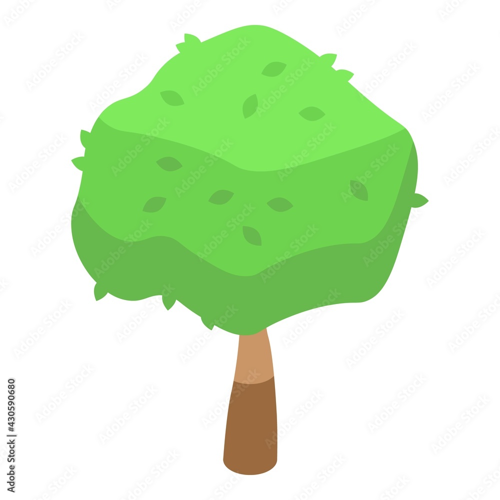 Aufkleber tree paper icon. isometric of tree paper vector icon for web design isolated on white background