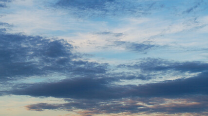 Bancs de Cirrocumulus et de Cirrostratus, à l'avant d'une perturbation atlantique