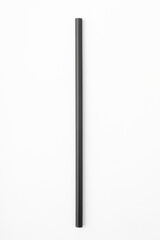 Plastic straws on a white background