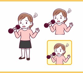 ピンクの服を着た少女