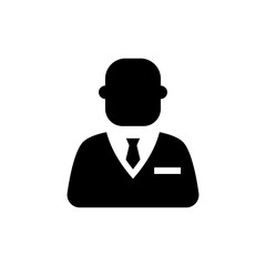 Businessman icon in vector. Logotype