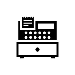 Cash Register icon in vector. Logotype