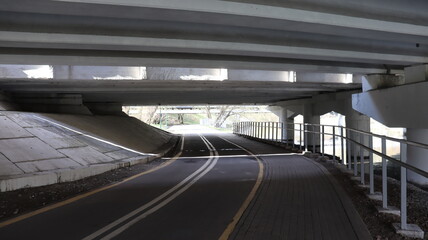 walking under the european bridge