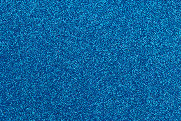 Texture or background of blue paper. Blue glitter paper