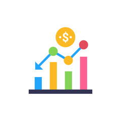 Decline icon in vector. Logotype