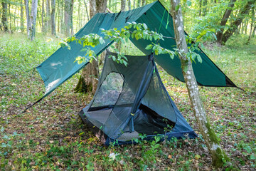 Moskito-Netz-Zelt mit Tarp