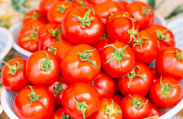 Fresh red tomatoes vegetables