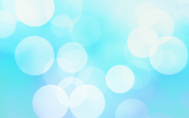 Blue white luxury focus blur background. Abstract bokeh soft light gradient for background and wallpaper Christmas.