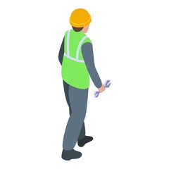 Airport worker icon. Isometric of Airport worker vector icon for web design isolated on white background