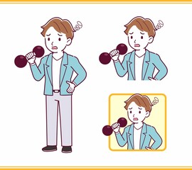 Young man with brown hair