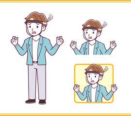 Young man with brown hair