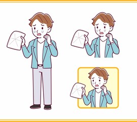 Young man with brown hair