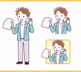 Young man with brown hair