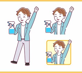 Young man with brown hair